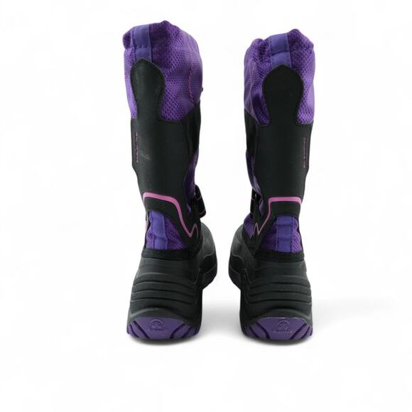 Kamik Waterbug 5 Boots Girls 6 Purple Black Waterproof Winter Insulated Snow - Picture 6 of 13